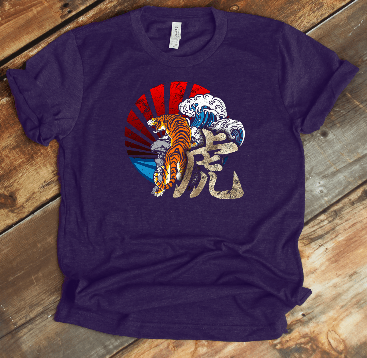 Team Purple Tiger Kanji Premium T-Shirt - KanjiSoul