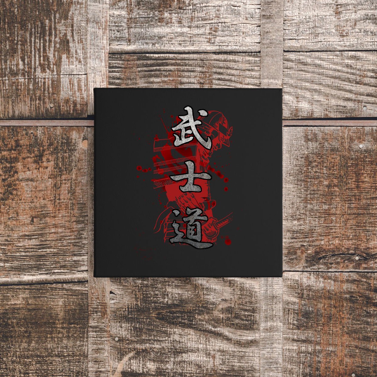 12″ x 12″ Bushido Blood Canvas Wrap - KanjiSoul