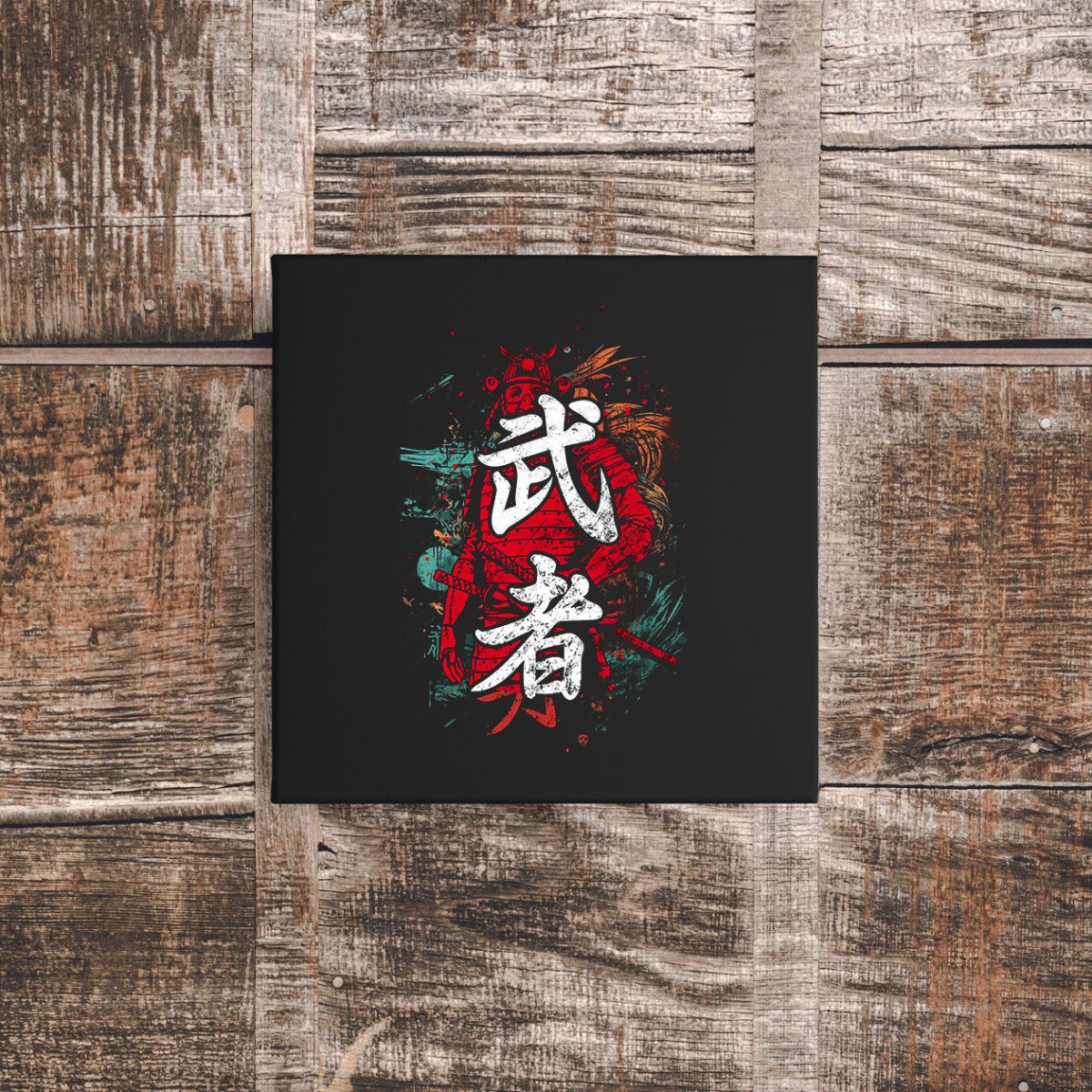 12″ x 12″ Warrior Canvas Wrap - KanjiSoul