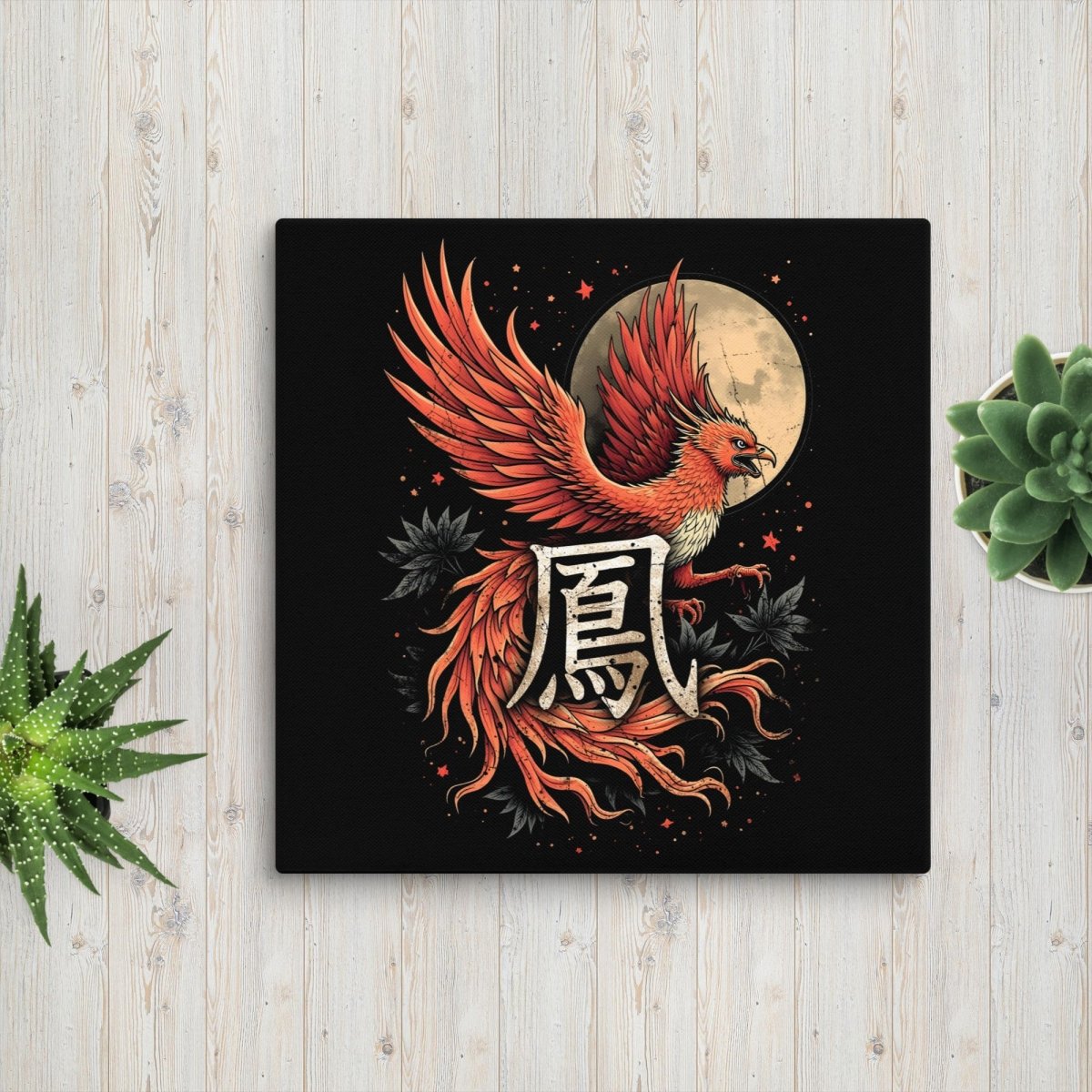 20″×20″ 78 CANVAS - Phoenix - Kanji Soul