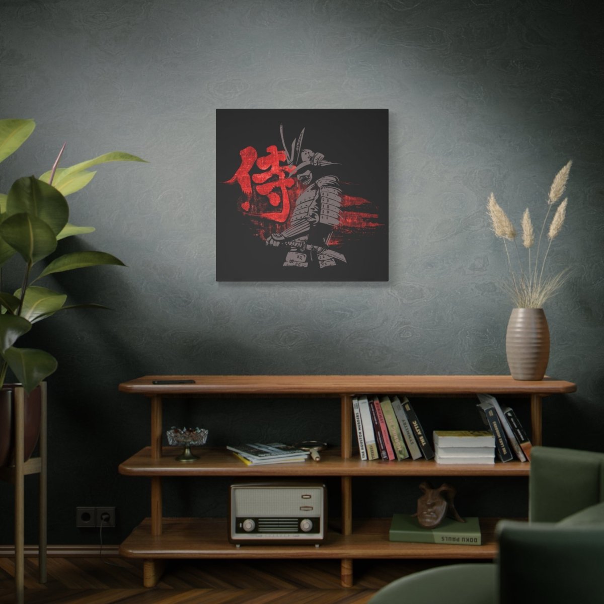 30″ x 30″ Bushido Warrior Canvas Wrap - KanjiSoul