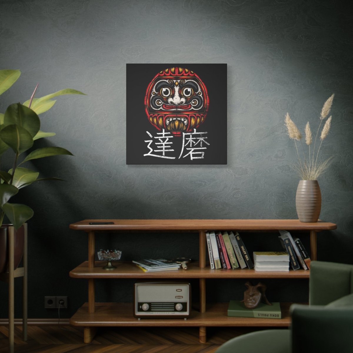 30″ x 30″ Daruma Canvas Wrap - KanjiSoul