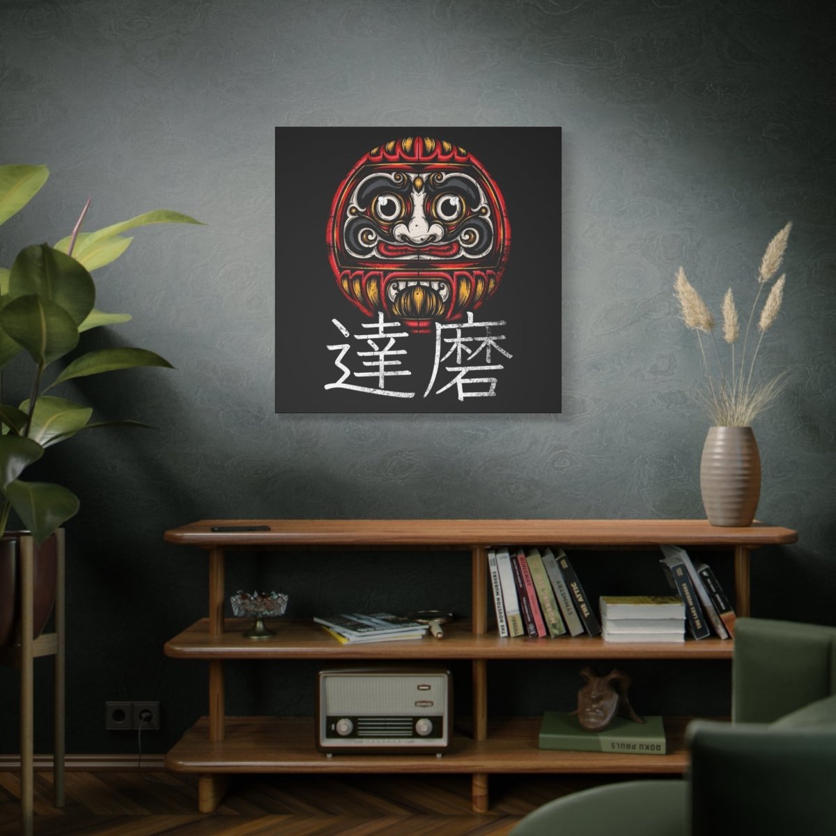 36" x 36" Daruma Canvas Wrap - KanjiSoul