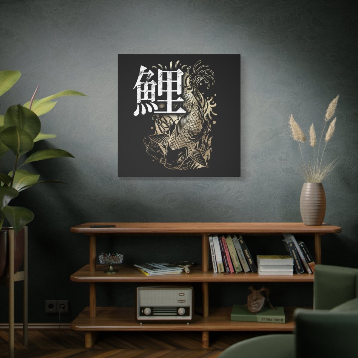 36" x 36" Koi Canvas Wrap - KanjiSoul