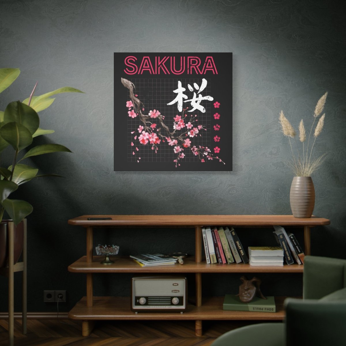 36" x 36" Sakura Canvas Wrap - KanjiSoul