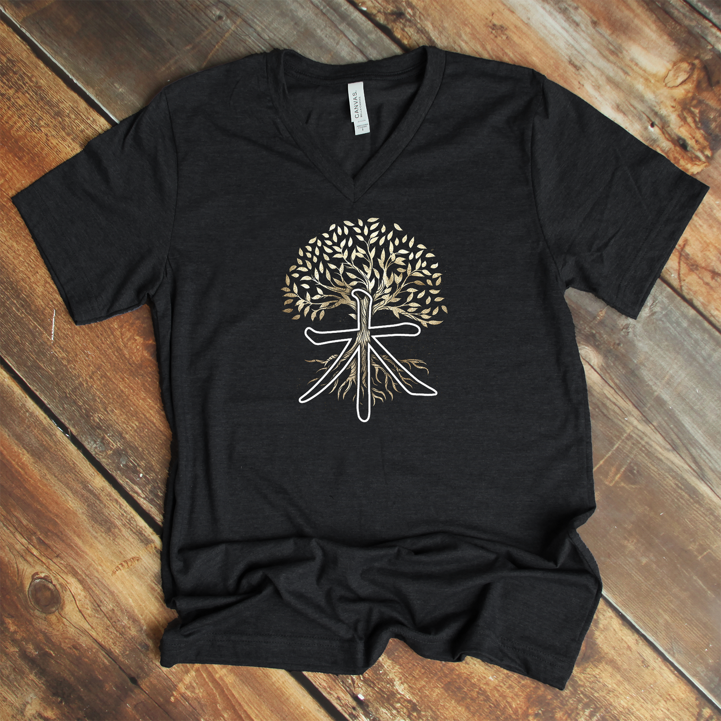 Tree V-Neck