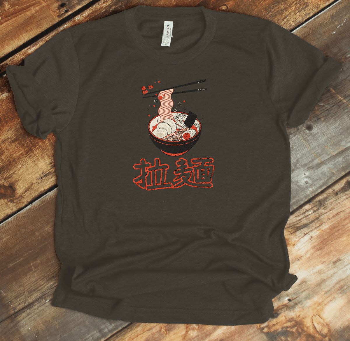 Army Ramen Kanji Premium T-Shirt - KanjiSoul