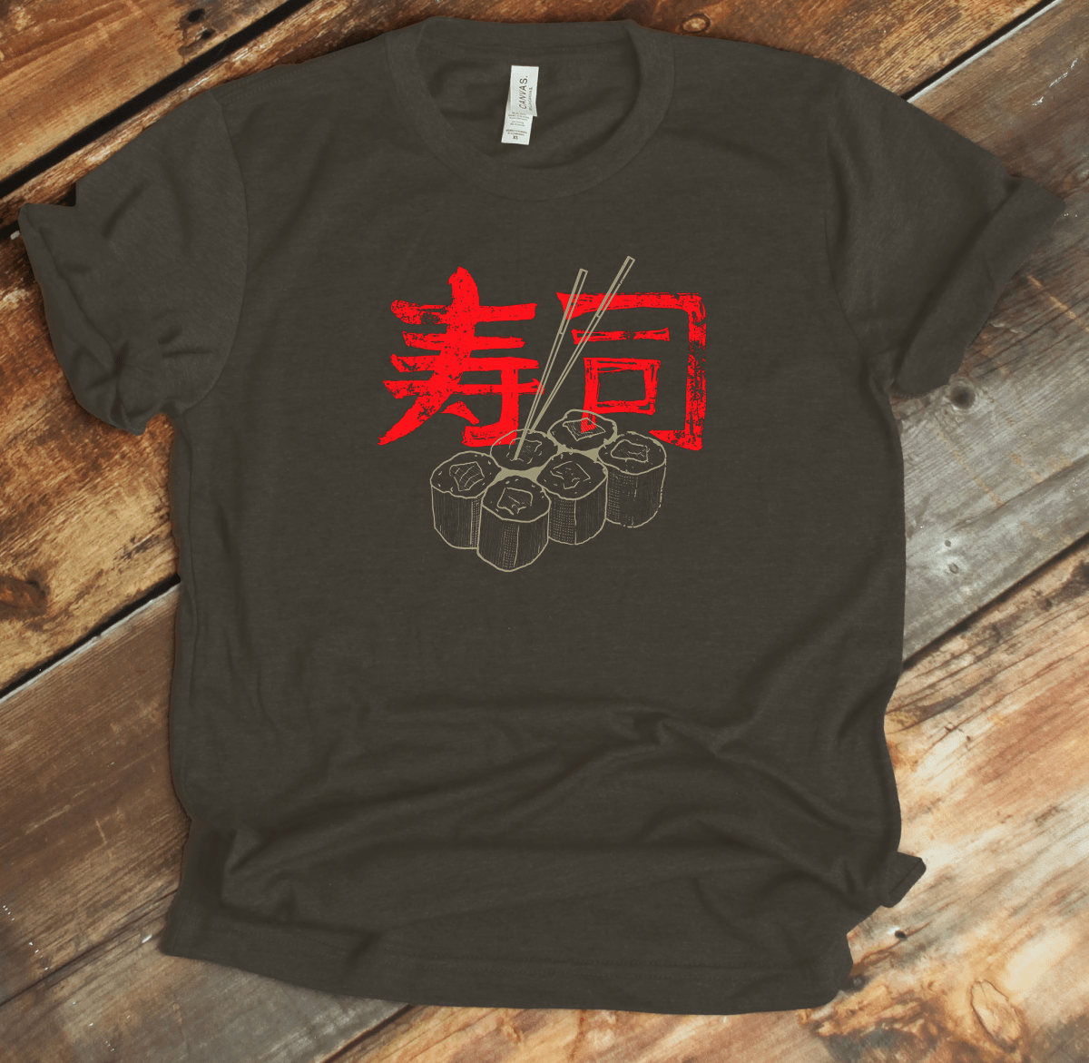 Army Sushi Kanji Premium T-Shirt - KanjiSoul