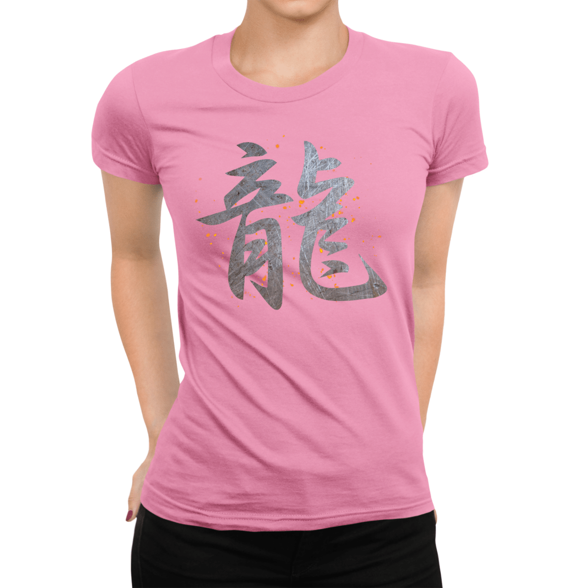 Azalea Dragon Kanji Japanese Inspired Women's Shirt - Kanji Soul