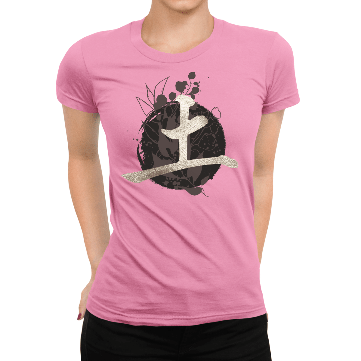 Azalea Earth A Symbol Japanese Graphic Shirt for Women - Kanji Soul