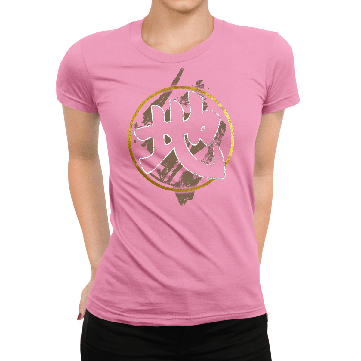 Azalea Earth Chi Kanji Japanese Inspired Women's Shirt - Kanji Soul