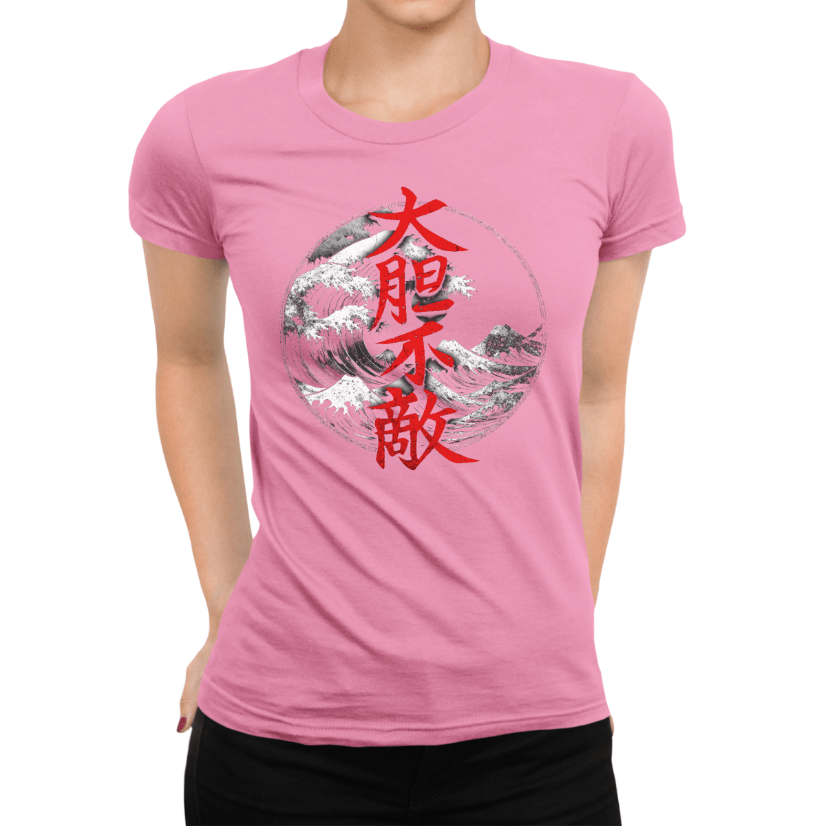 Azalea Fearless Japanese Kanji Women's Graphic Shirt - Kanji Soul