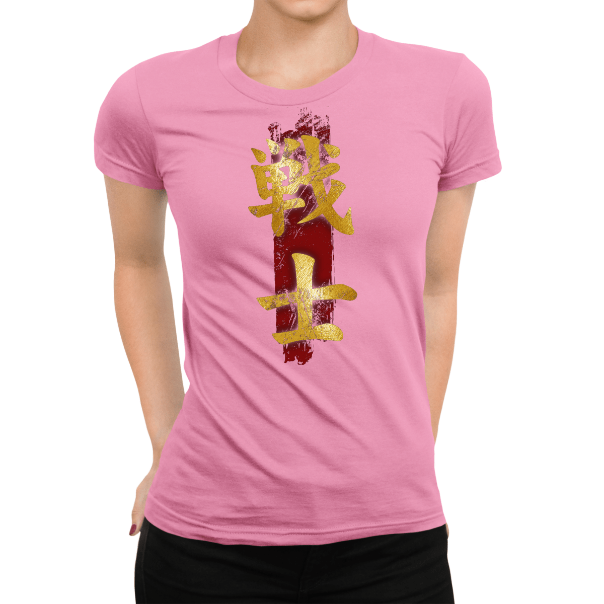 Azalea Fighter Japanese Kanji Women's Graphic Shirt - Kanji Soul