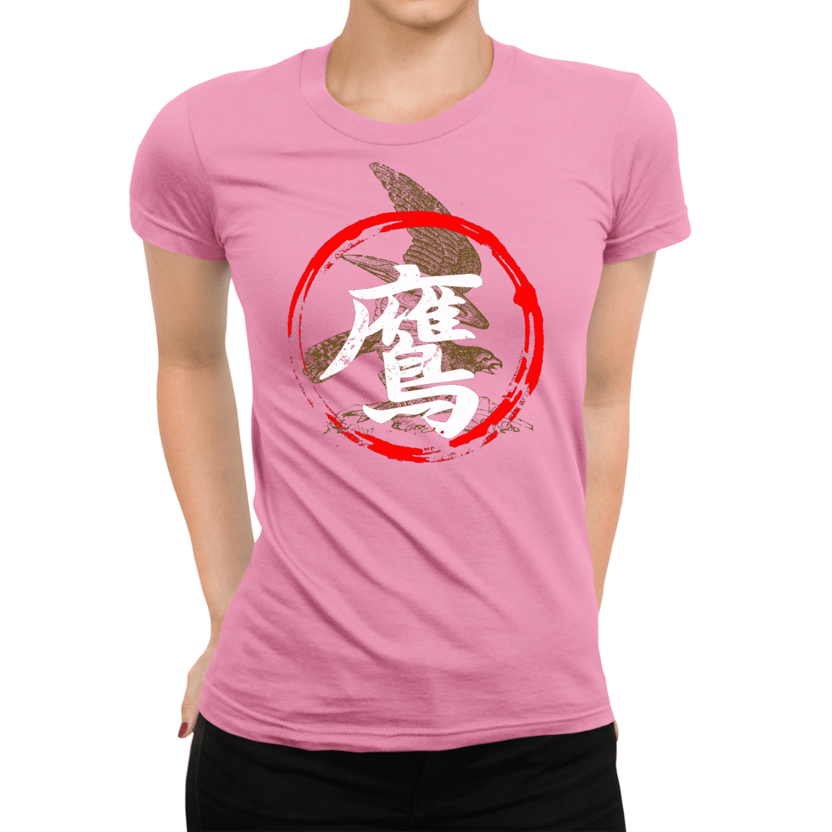 Azalea Hawk Kanji Japanese Inspired Women's Shirt - Kanji Soul