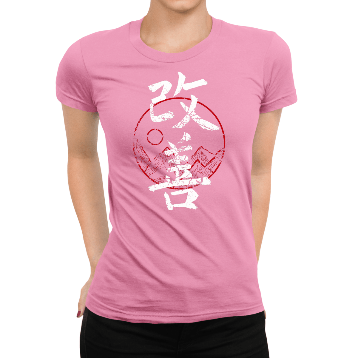 Azalea Japanese Kaizen Red Kanji Women's T Shirt - Kanji Soul