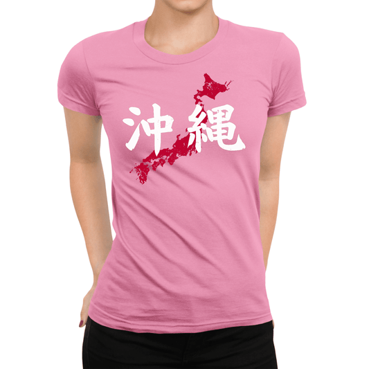 Azalea Japanese Kanji for Okinawa Women's Shirt - Kanji Soul