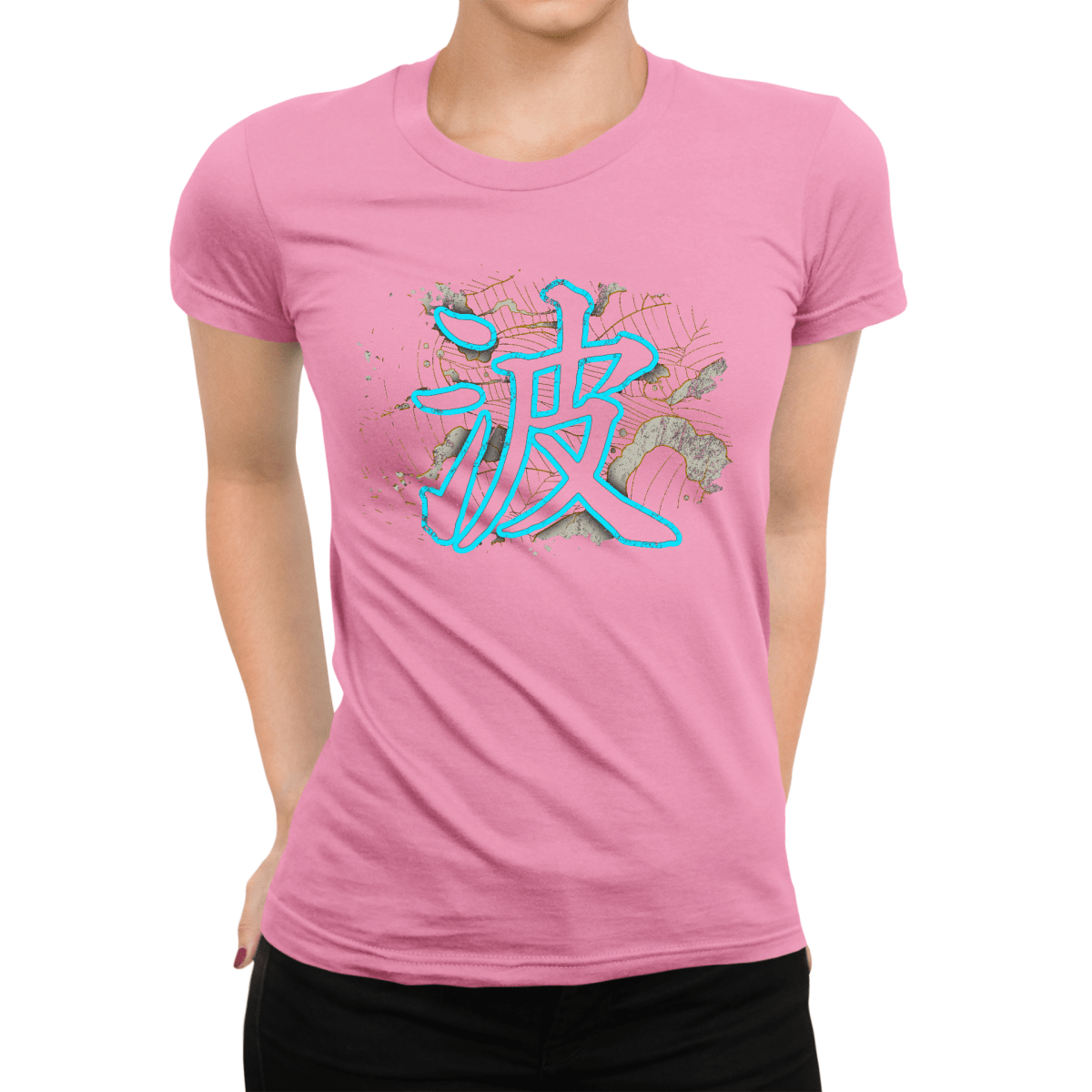 Azalea Japanese Kanji for Wave Women's Shirt - Kanji Soul