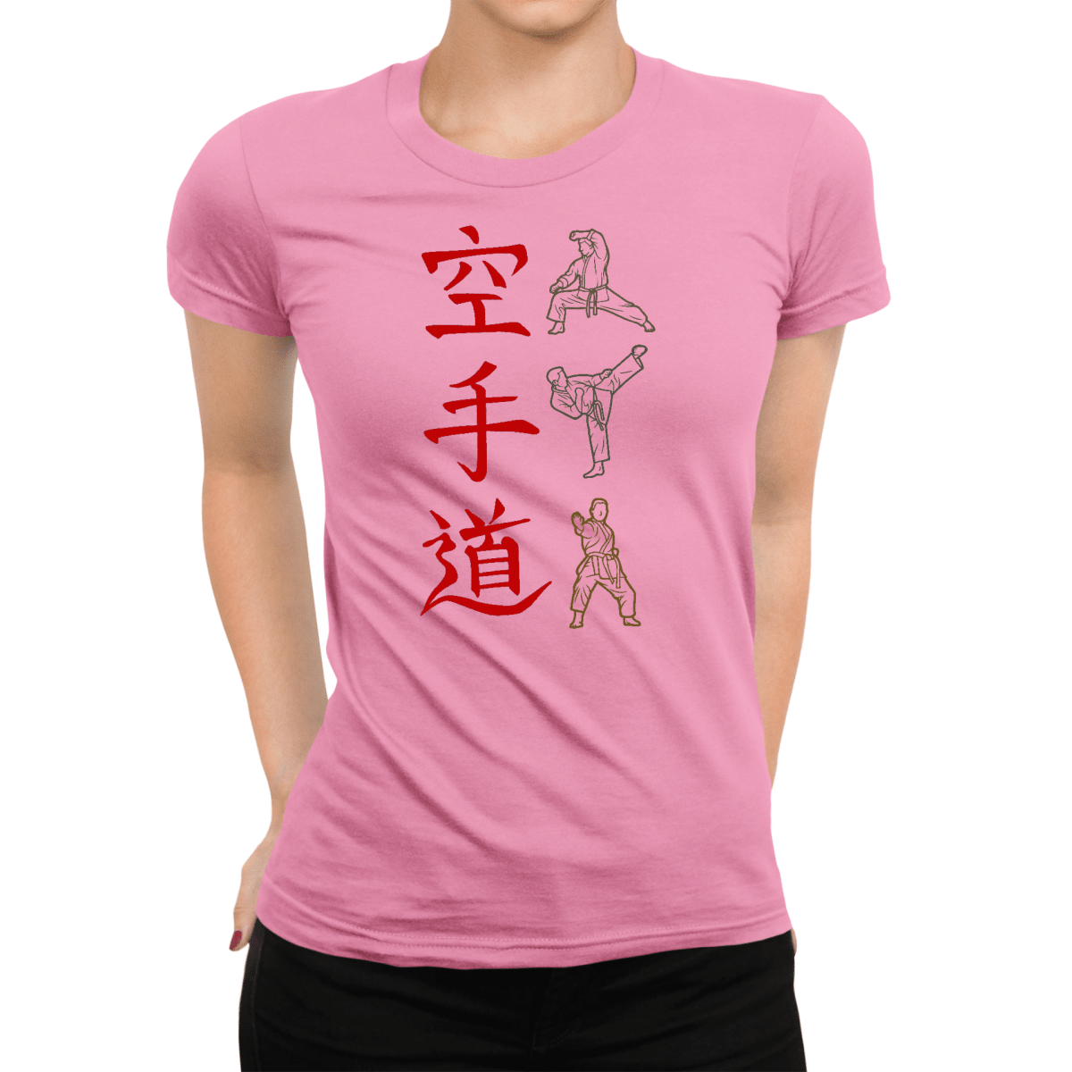 Azalea Karate Symbol Japanese Graphic Shirt for Women - Kanji Soul