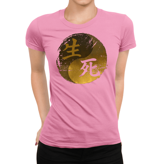 Azalea Life And Death Yin Yan Kanji Japanese Inspired Women's Shirt - Kanji Soul