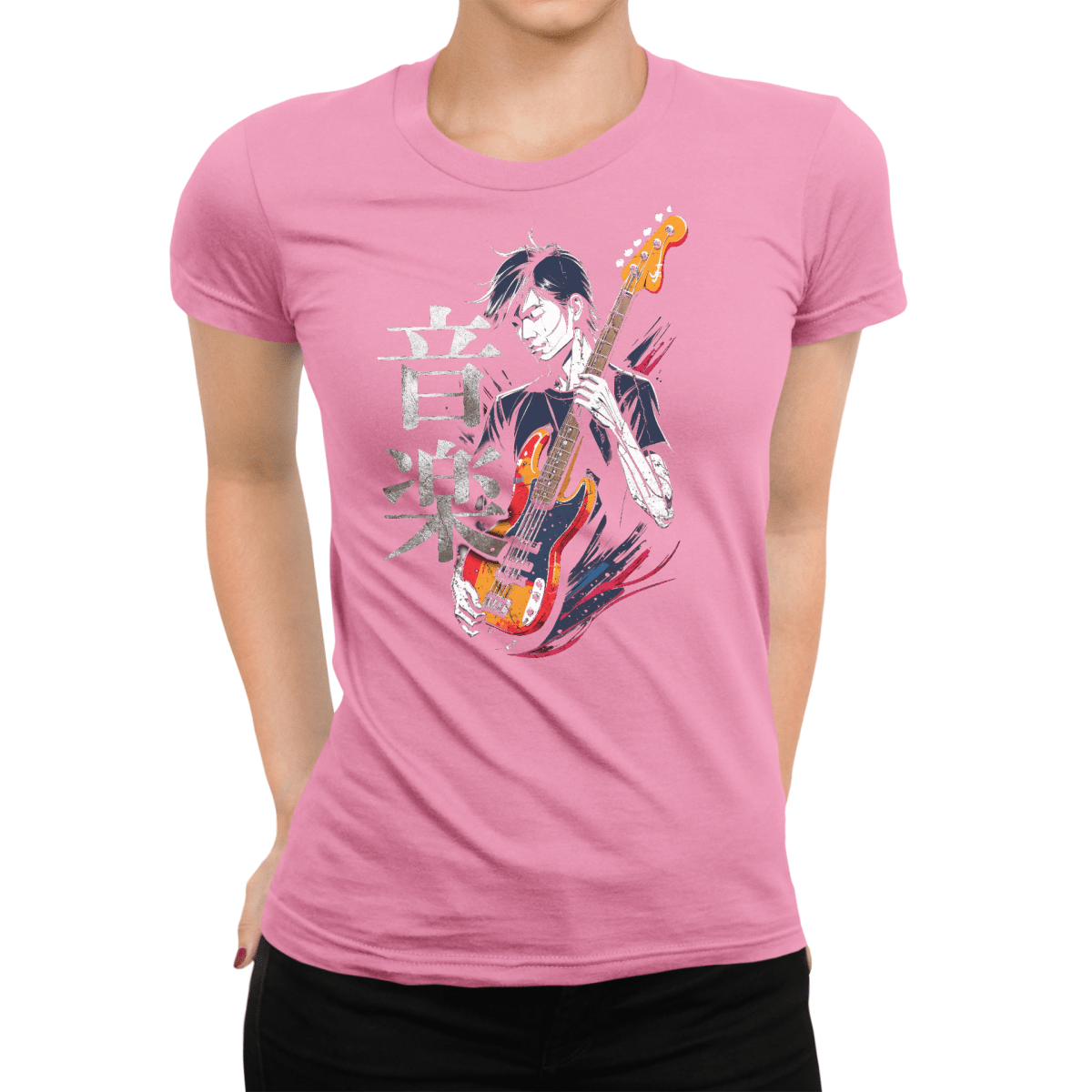 Azalea Music Bassist Japanese Kanji Women's Graphic Shirt - Kanji Soul