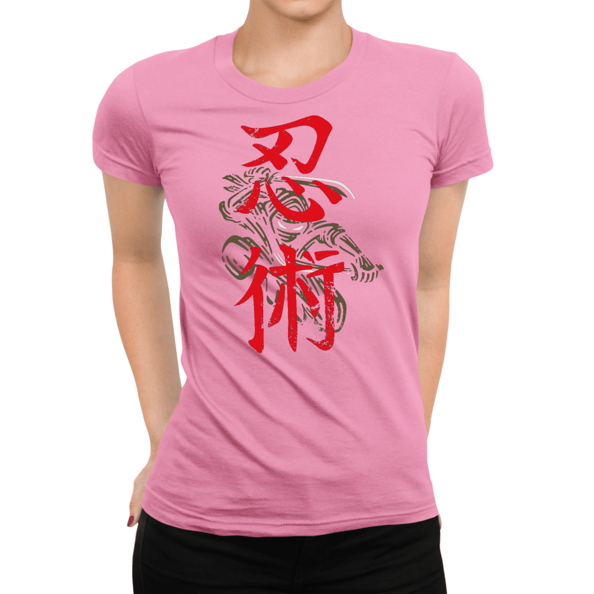 Azalea Ninjitsu Japanese Kanji Women's Graphic Shirt - Kanji Soul