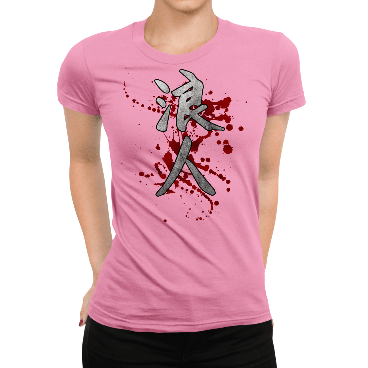Azalea Ronin Blood Kanji Japanese Inspired Women's Shirt - Kanji Soul