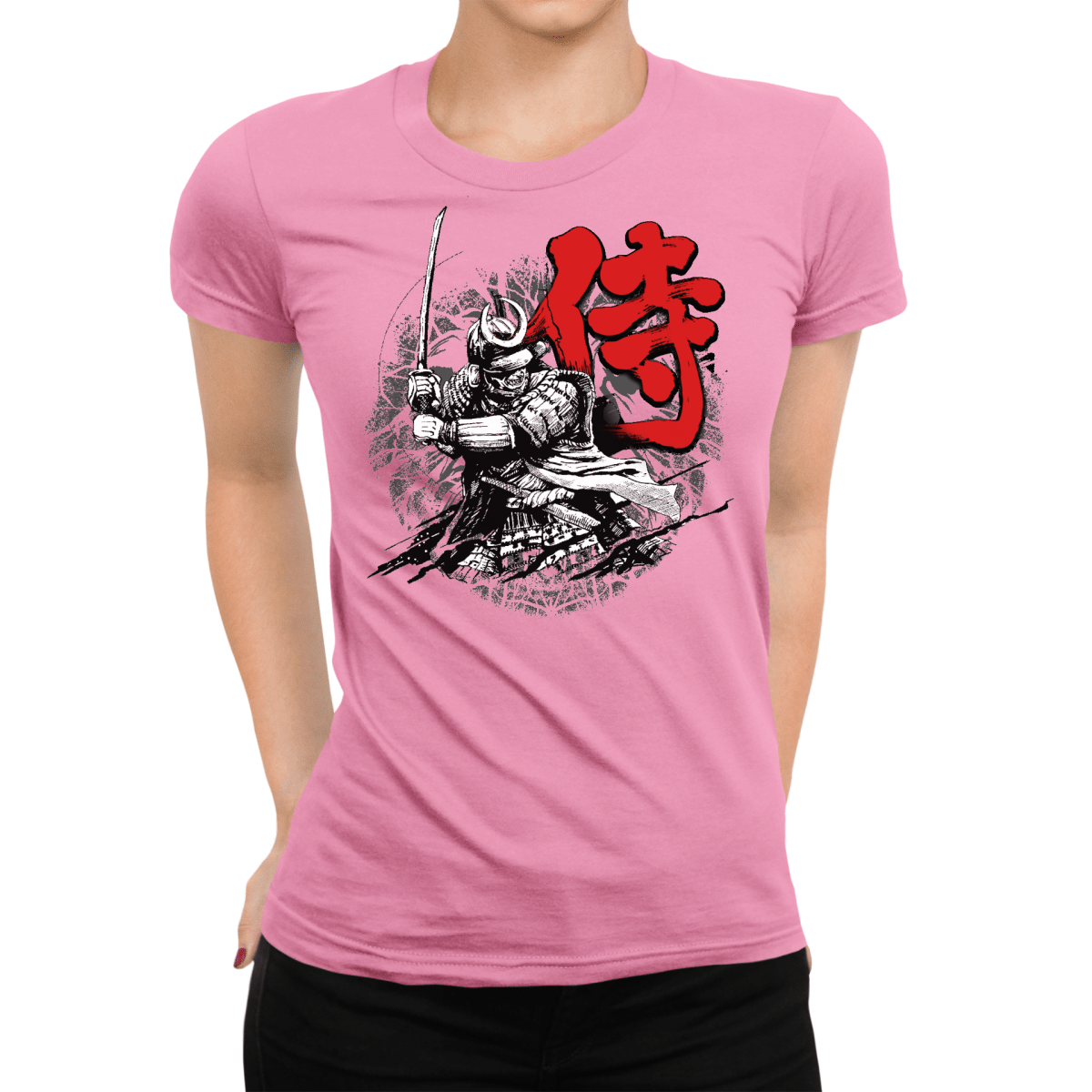 Azalea Samurai Symbol Japanese Graphic Shirt for Women - Kanji Soul