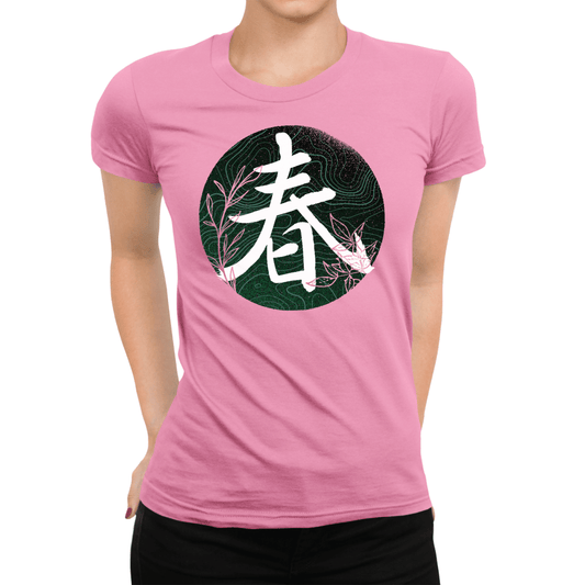 Azalea Spring Kanji Japanese Inspired Women's Shirt - Kanji Soul