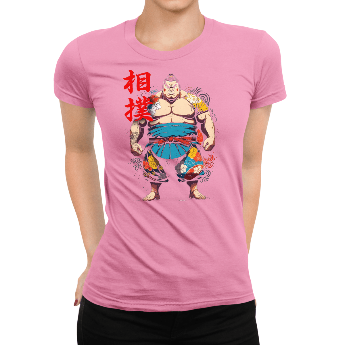 Azalea Sumo Japanese Kanji Women's Graphic Shirt - Kanji Soul