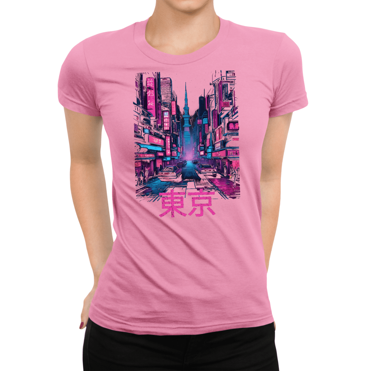 Azalea Tokyo Japanese Kanji Women's Graphic Shirt - Kanji Soul