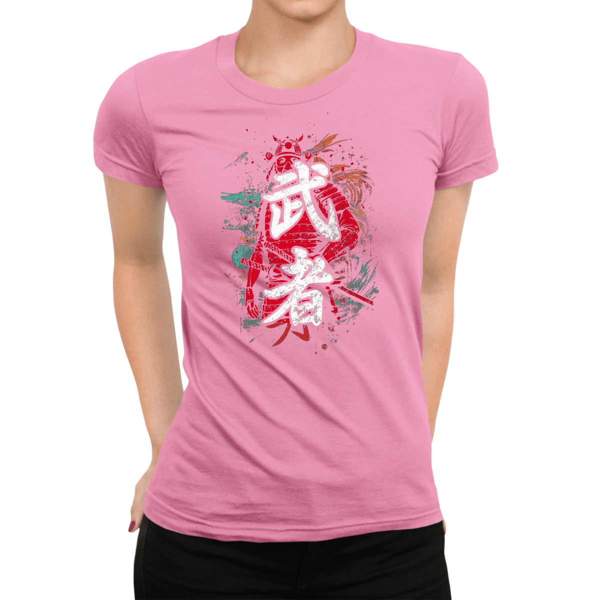 Azalea Warrior Symbol Japanese Graphic Shirt for Women - Kanji Soul