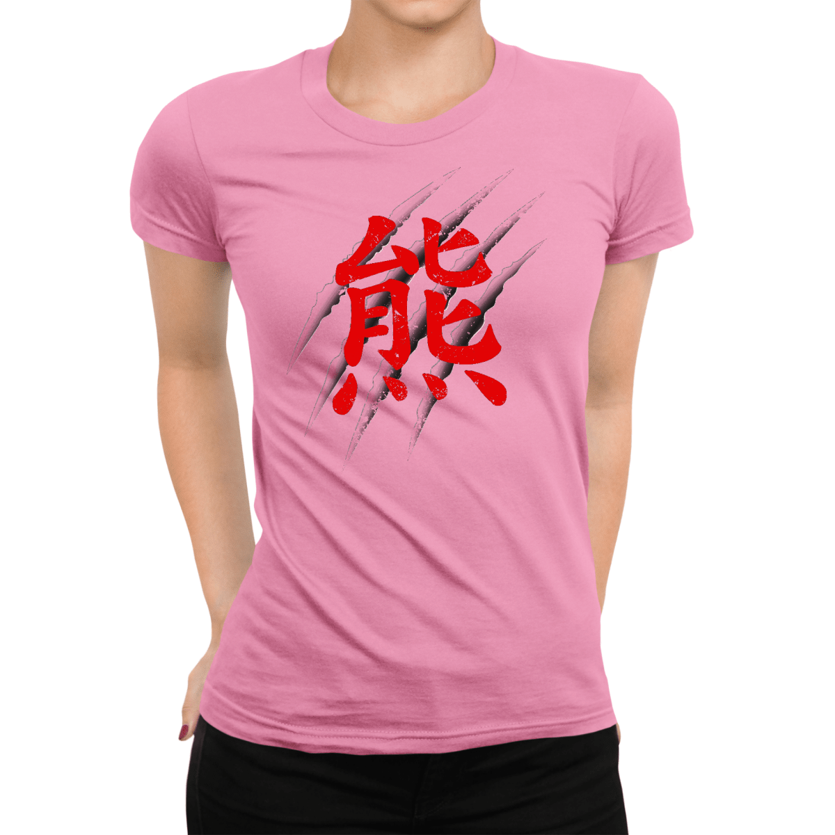 Azalea Women's Japanese Kanji Bear Symbol Shirt - Kanji Soul
