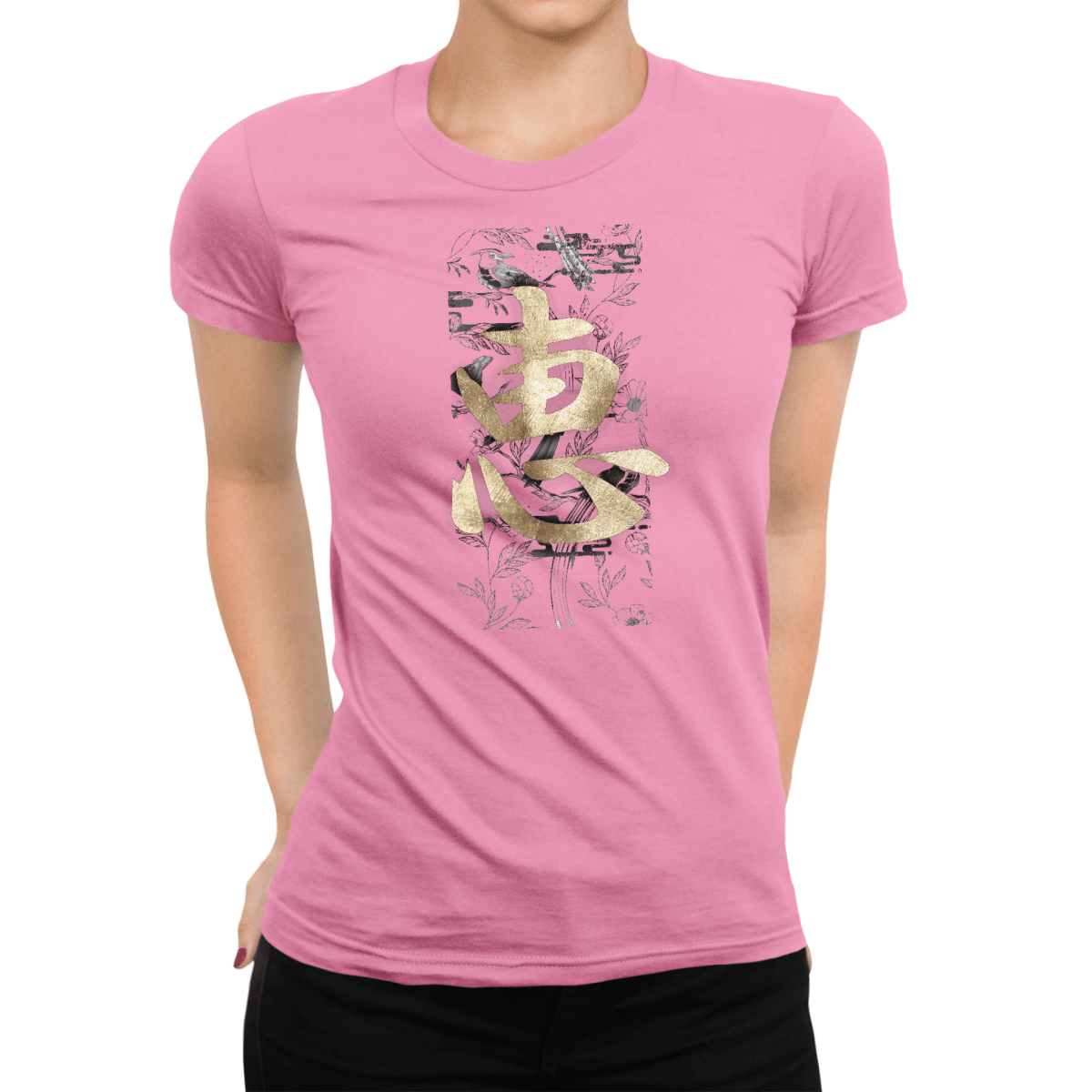 Azalea Women's Japanese Kanji Blessing Symbol Shirt - Kanji Soul
