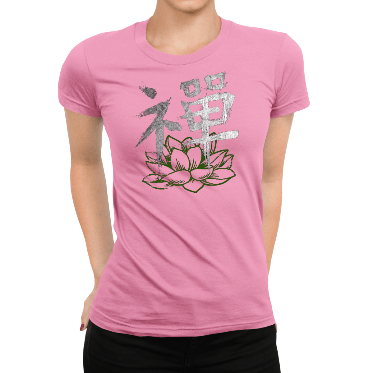 Azalea Zen Japanese Kanji Women's Graphic Shirt - Kanji Soul