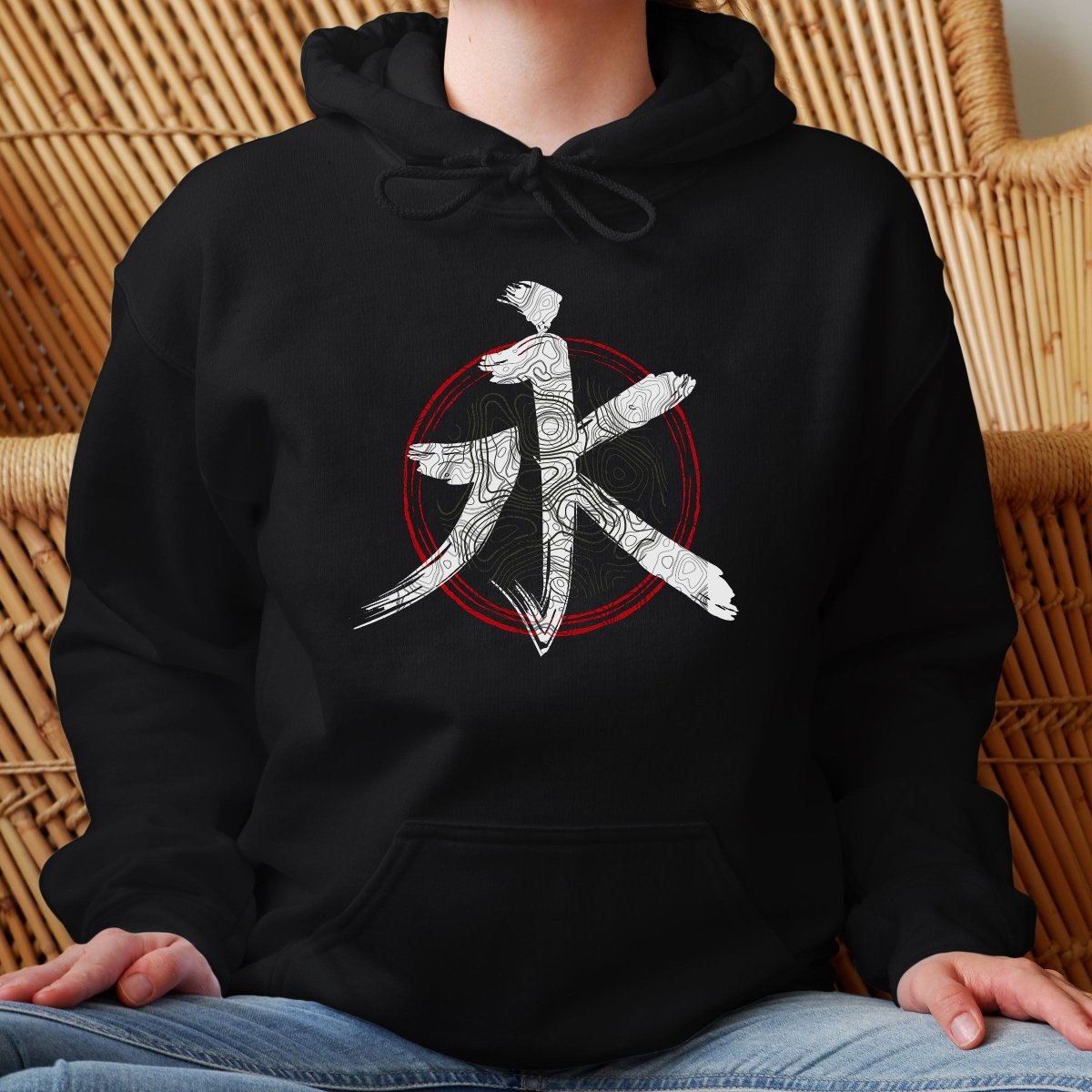 Black Everlasting 永 Japanese Kanji Premium Hoodie - Kanji Soul