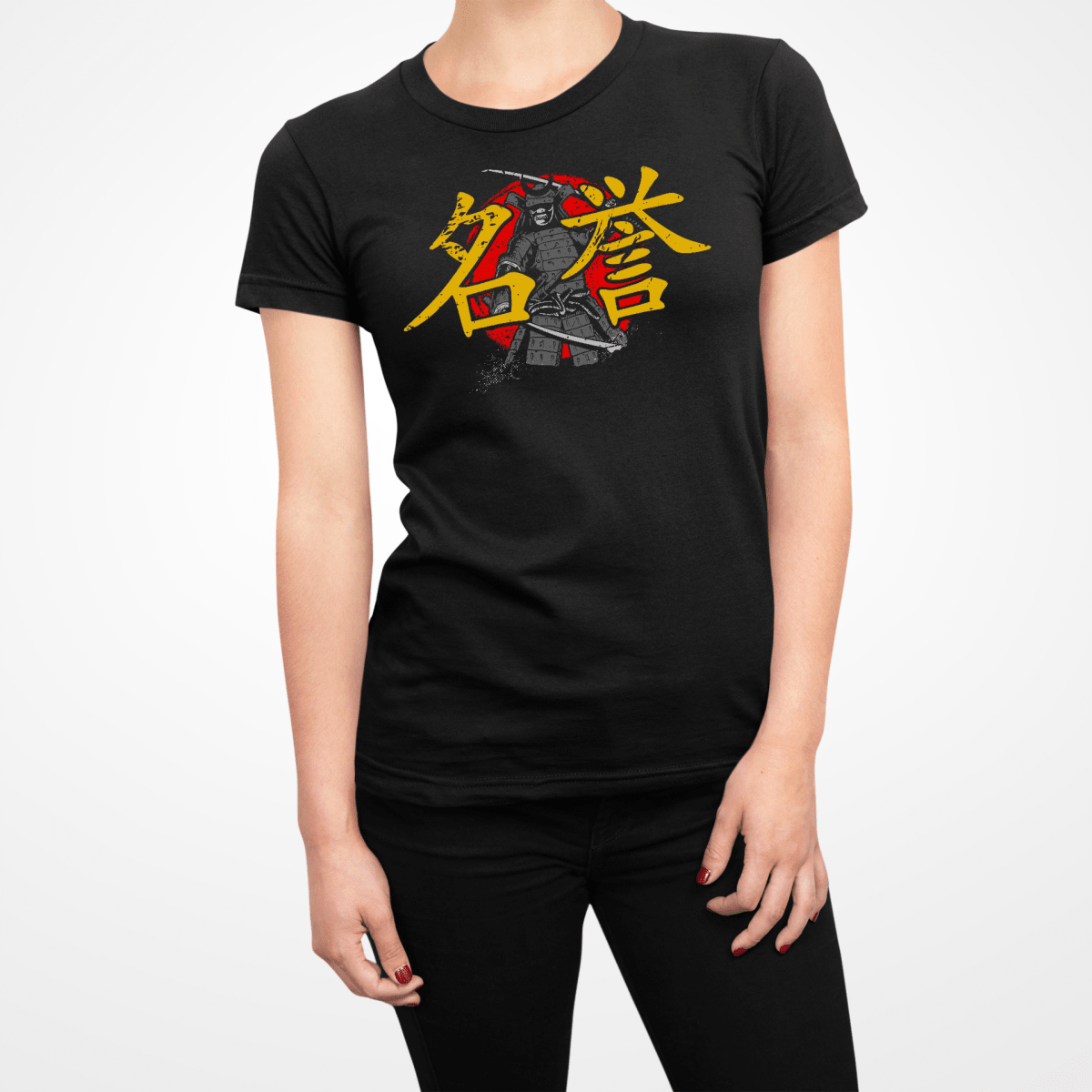 Black Honor Kanji Japanese Inspired Women's Shirt - Kanji Soul