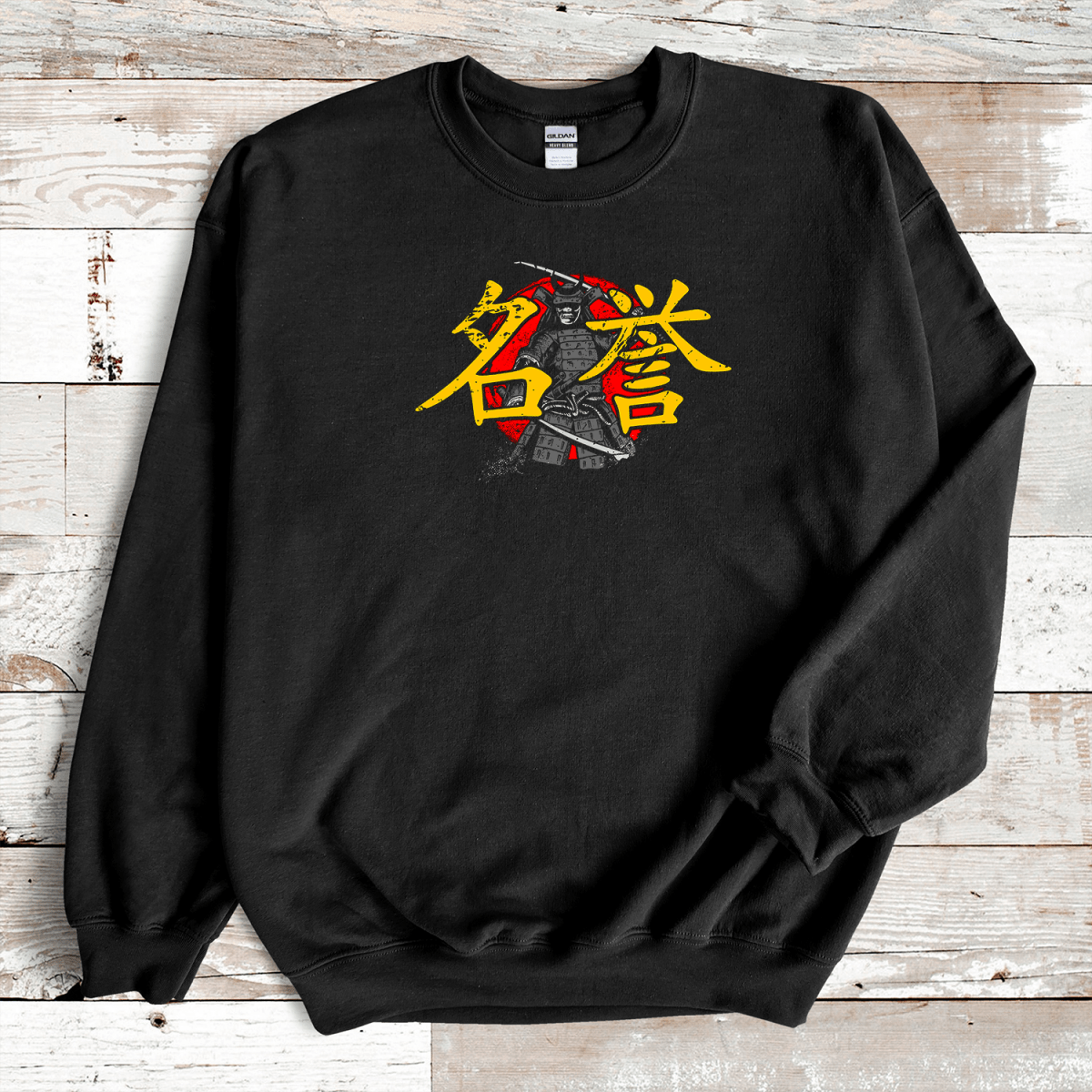 Black Honor Kanji Premium Sweatshirt - KanjiSoul