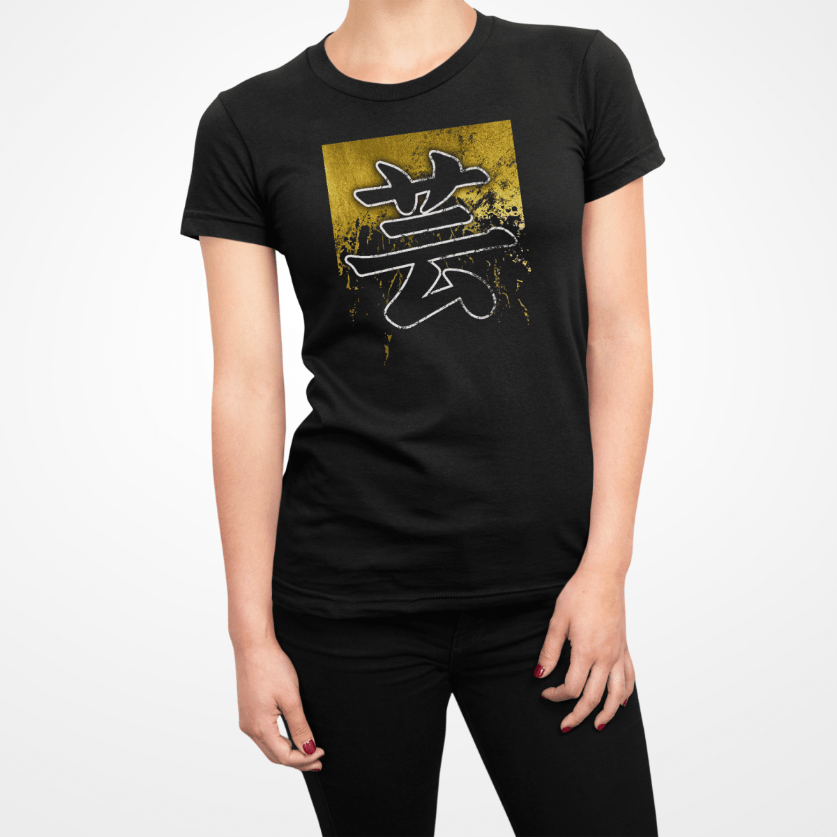 Black Japanese Kanji for Art Women's Shirt - Kanji Soul