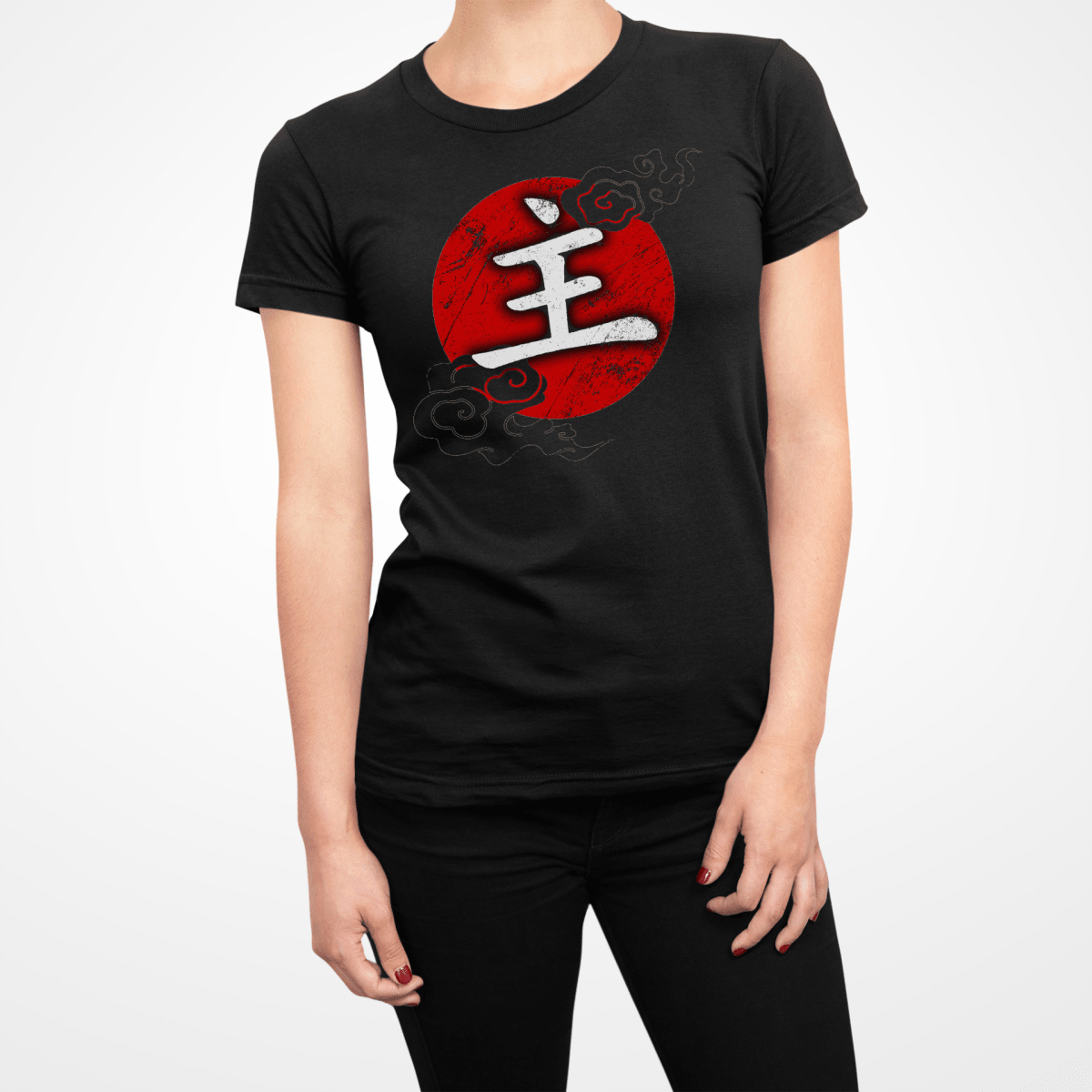 Black Japanese Kanji for Master Women's Shirt - Kanji Soul