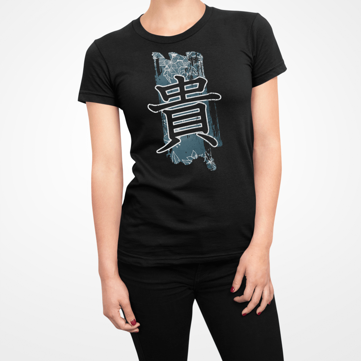 Black Japanese Kanji for Precious Women's Shirt - Kanji Soul