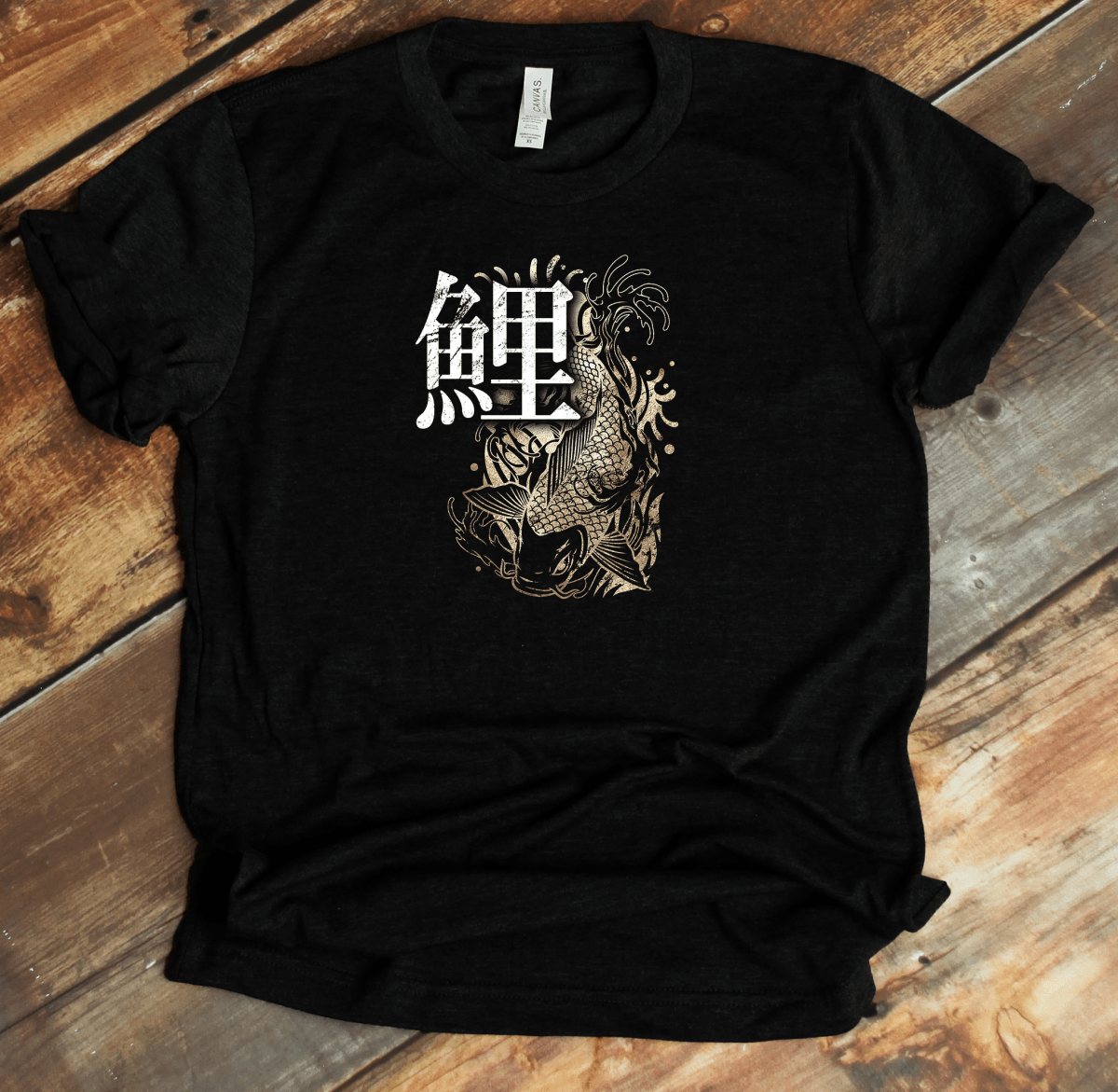 Black Koi Kanji Premium T-Shirt - KanjiSoul