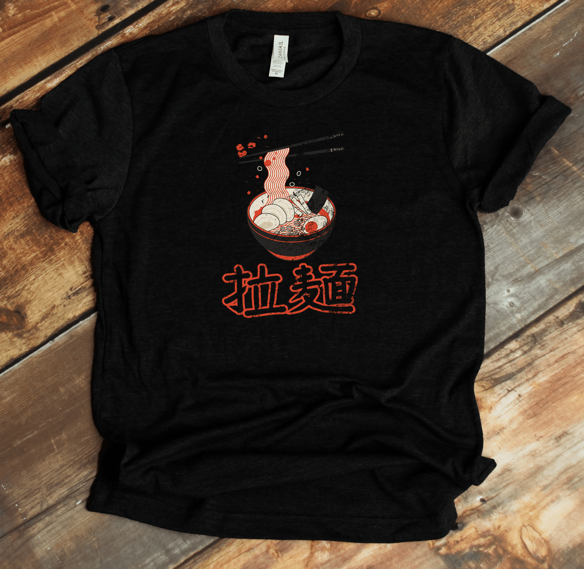 Black Ramen Kanji Premium T-Shirt - KanjiSoul