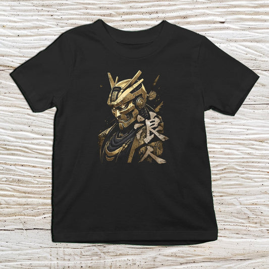 Black Ronin Gold Kanji Kids T-Shirt – 浪人 Japanese Inspired Shirt - Kanji Soul