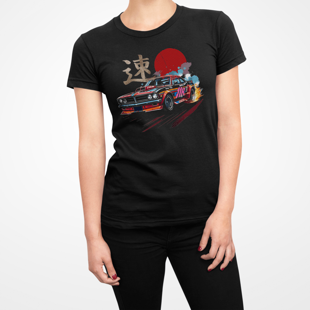 Black Speed Japanese Kanji Women's Graphic Shirt - Kanji Soul