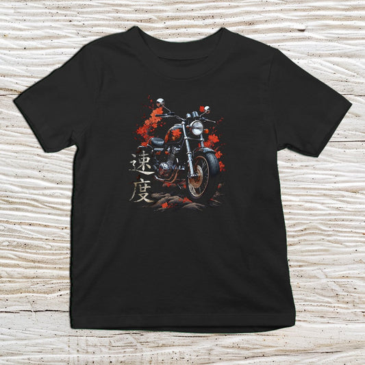Black Speed Kanji Kids T-Shirt – 速 Japanese Inspired Shirt - Kanji Soul