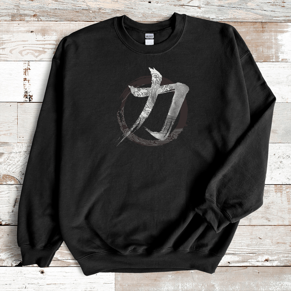 Black Strength Kanji Premium Sweatshirt - KanjiSoul