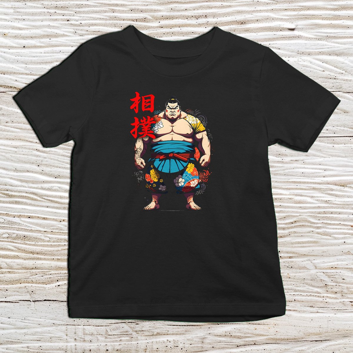 Black Sumo Kanji Kids T-Shirt – 相撲 Japanese Inspired Shirt - Kanji Soul