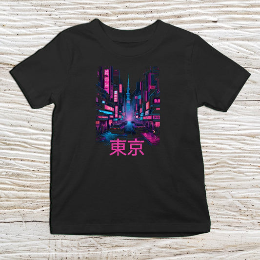 Black Tokyo Kanji Kids T-Shirt – 東京 Japanese Inspired Shirt - Kanji Soul