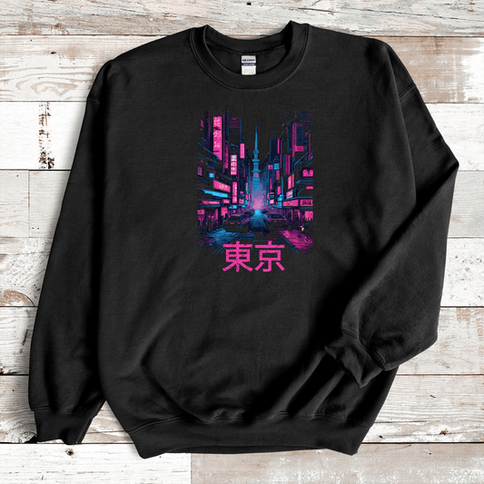 Black Tokyo Kanji Premium Sweatshirt - KanjiSoul