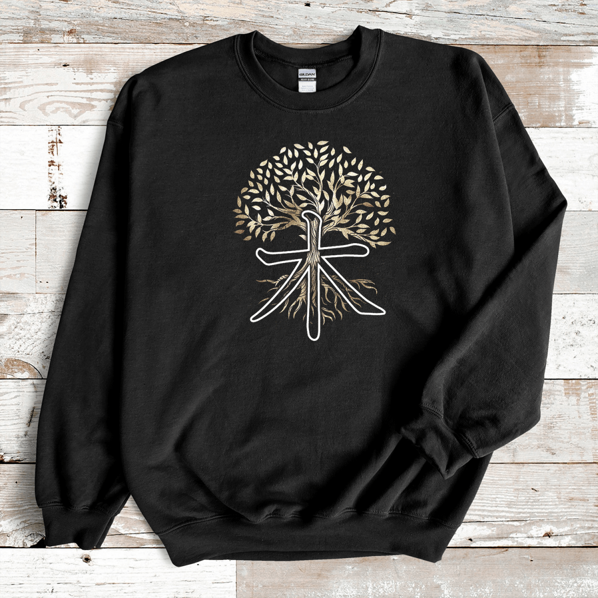 Black Tree Kanji Premium Sweatshirt - KanjiSoul